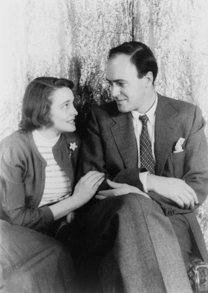 Dahl y su esposa
